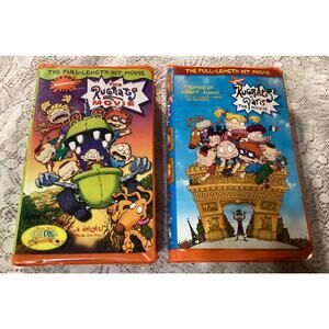 The Rugrats Movie & Rugrats in Paris VHS Tapes (VHS)